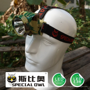 0.8W 1W LED Headlamp, 1PC * Batterie Li-Poly Camping Outdoor Coal Miner Lampe Lampe minière Lumière flottante, lumière de pêche